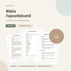   Biblia Fejezetkövető – 9 oldalas, ingyenes digitális csomag (A5)