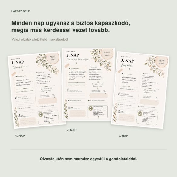 7 napos Biblia kihívás | Ajándék munkafüzet