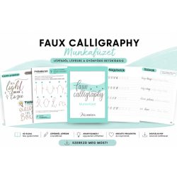   Faux Calligraphy munkafüzet- Modern hamis kalligráfia kezdőknek (40 oldalas PDF)