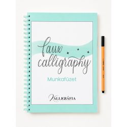 Faux Calligraphy nyomtatott munkafüzet – spirálkötés