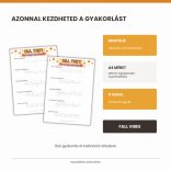 Fall Vibes Lettering gyakorlófüzet – digitális PDF