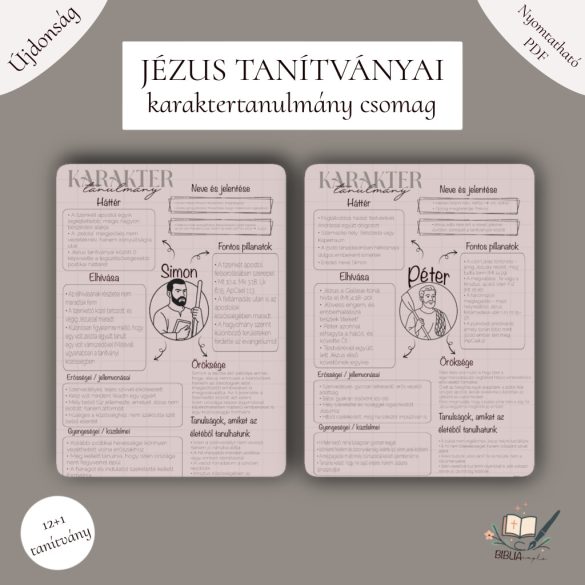 Jézus tanítványai-Karaktertanulmányi csomag (digitális) 