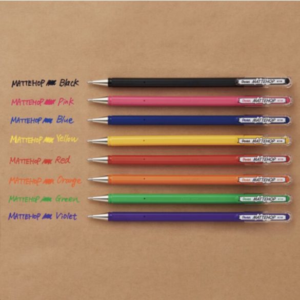 Pentel zselés kupakos rollertoll NEON MATTEHOP