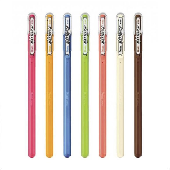 Pentel zselés kupakos rollertoll NEON MATTEHOP