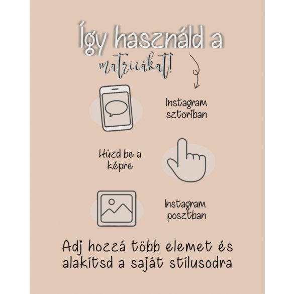 Social Media Lettering Pack - Kézzel írt digitális matricacsomag