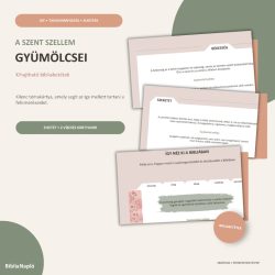 A Szent Szellem gyümölcsei – nyomtatható bibliabetétek